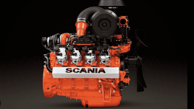 Motor scania a gas natural